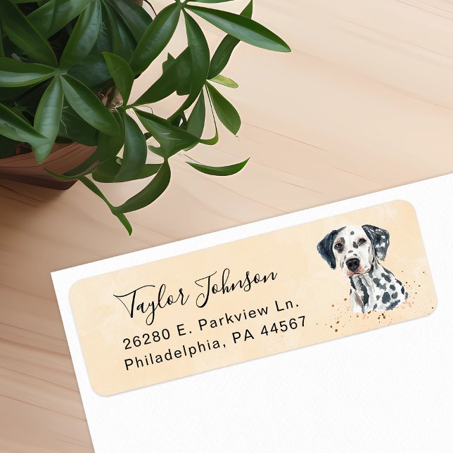 Dalmation Returadressetikett Returadress Etikett (Skapare uppladdad)