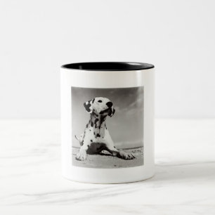 Dalmation valp Två-Tonad mugg