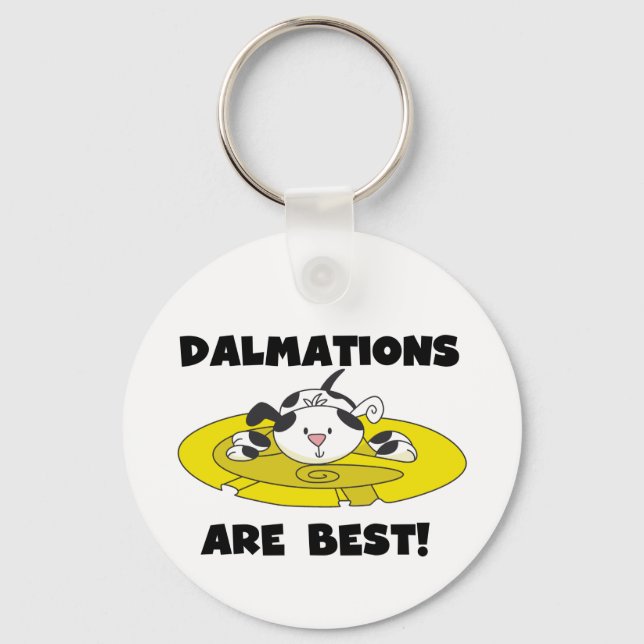 Dalmationer är bästa T-shirts och gåvor Nyckelring (Framsida)