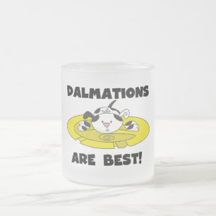 Dalmations är bäst T-tröja och gåvor Frostad Glasmugg