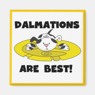 Dalmations är bäst T-tröja och gåvor Magnet