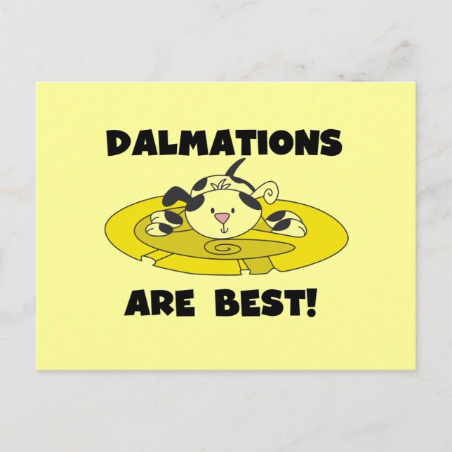 Dalmations är bäst T-tröja och gåvor Vykort (Framsida)