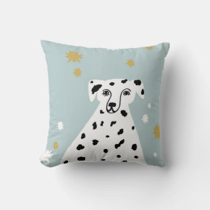 Dalmatisk Hund Abstrakt Illustration Kids Kudde