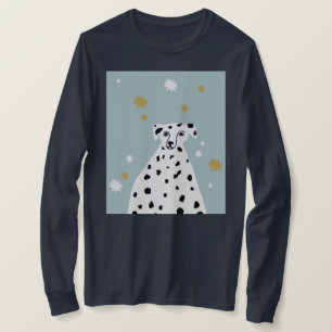Dalmatisk Hund Abstrakt Illustration T Shirt