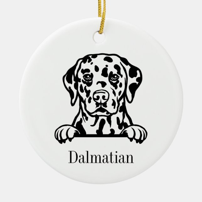 Dalmatisk hund ornament (Framsidan)