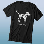 Dalmatisk Hund Personlig T Shirt<br><div class="desc">Roligtens personlig såg Dalmatien hund design. Ändra eller ta bort namn för anpassning. Originalkonst av Nic Squirrell.</div>