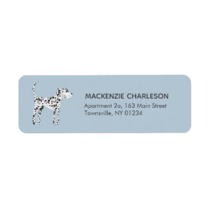 Dalmatisk Hund Returadress Etikett