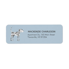 Dalmatisk Hund Returadress Returadress Etikett