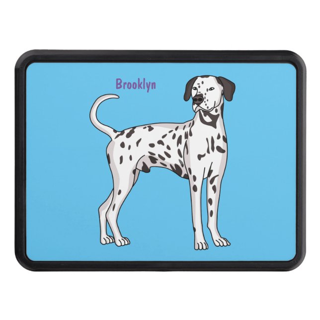 Dalmatisk hund tecknad dragkroksskydd (Framsidan)