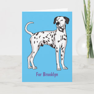 Dalmatisk hund tecknad kort