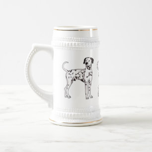 Dalmatisk hund tecknad sejdel