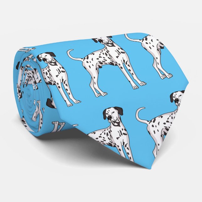 Dalmatisk hund tecknad slips (Rullad)