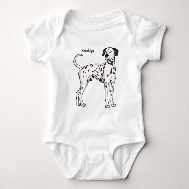 Dalmatisk hund tecknad t shirt (Framsida)
