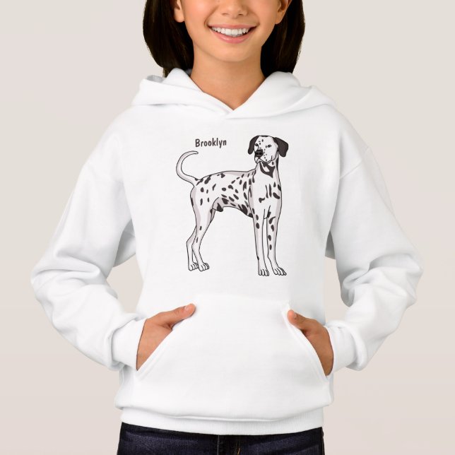 Dalmatisk hund tecknad t shirt (Framsida)