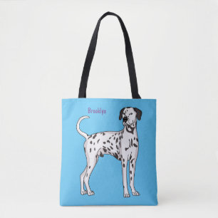 Dalmatisk hund tecknad tygkasse