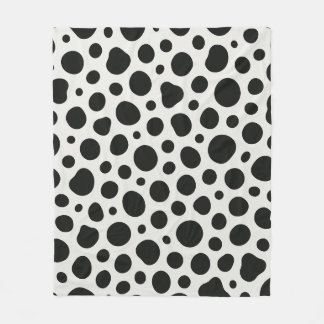 Dalmatisk inspirerad design fleecefilt