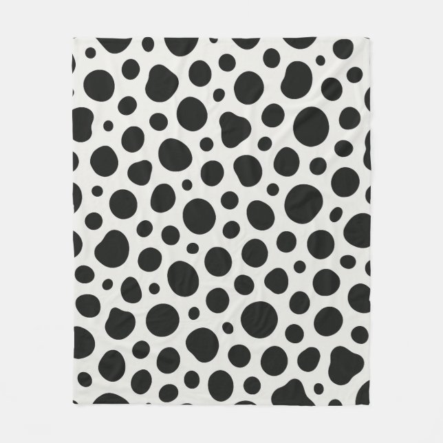 Dalmatisk inspirerad design fleecefilt (Framsidan)