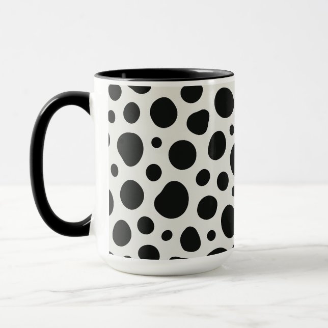 Dalmatisk inspirerad design mugg (Vänster)