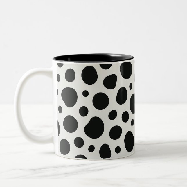 Dalmatisk inspirerad design Två-Tonad mugg (Vänster)