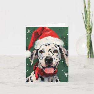 Dalmatisk julpenselmålning kort