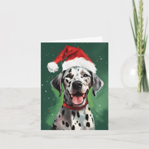 Dalmatisk julpenselmålning kort
