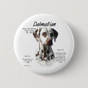 Dalmatisk (lever) historikdesign knapp