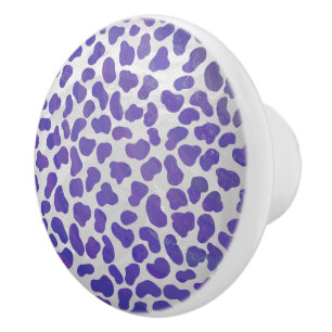 Dalmatisk Lila och vit utskrift Knopp
