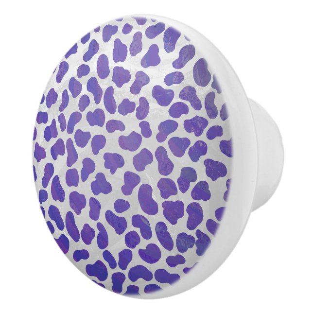 Dalmatisk Lila och vit utskrift Knopp (Höger)