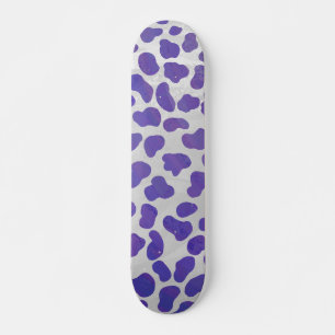 Dalmatisk Lila och vit utskrift Mini Skateboard Bräda 18,5 Cm