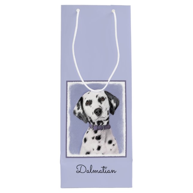 Dalmatisk målning - Cute Original Hund Art (Baksidan)