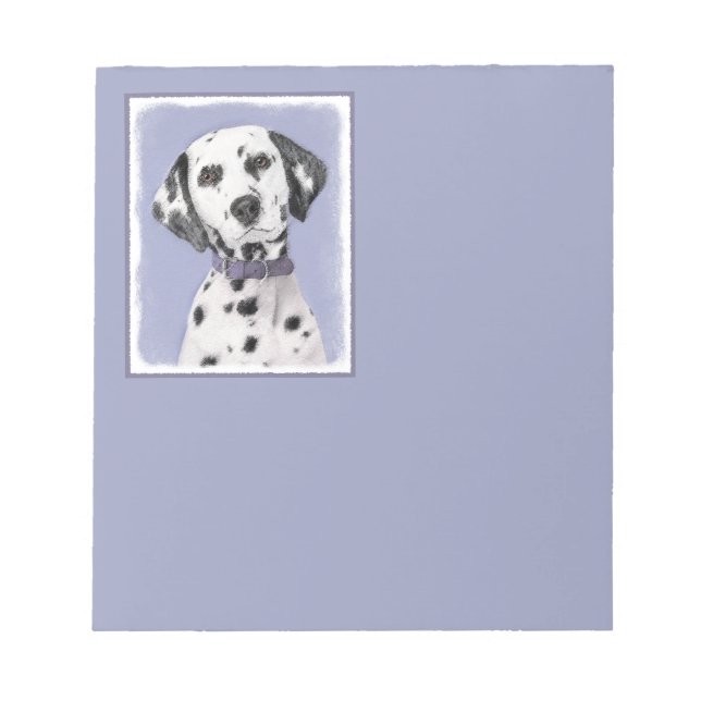 Dalmatisk målning - Cute Original Hund Art Anteckningsblock (Framsida)