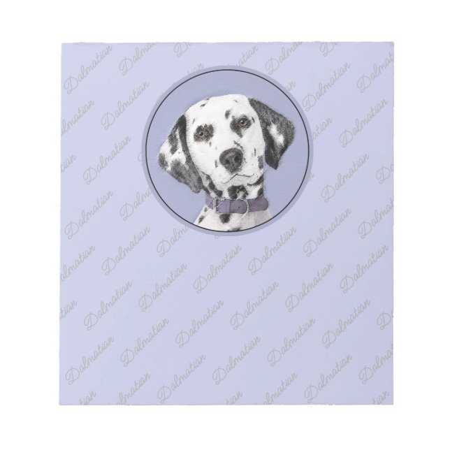 Dalmatisk målning - Cute Original Hund Art Anteckningsblock (Framsida)