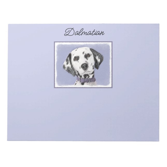 Dalmatisk målning - Cute Original Hund Art Anteckningsblock (Framsida)