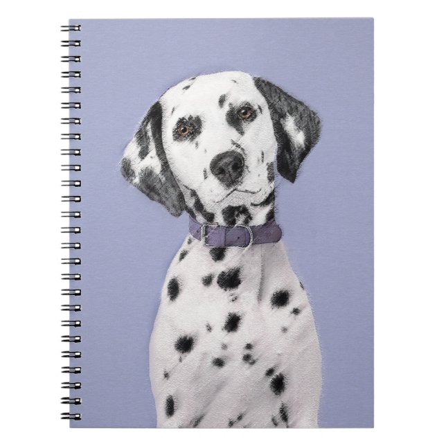 Dalmatisk målning - Cute Original Hund Art Anteckningsbok (Framsidan)