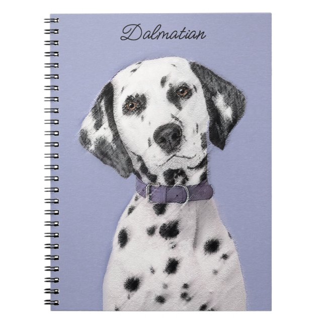Dalmatisk målning - Cute Original Hund Art Anteckningsbok (Framsidan)