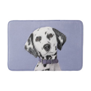 Dalmatisk målning - Cute Original Hund Art Badrumsmatta