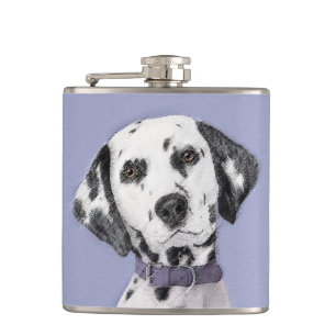 Dalmatisk målning - Cute Original Hund Art Fickplunta