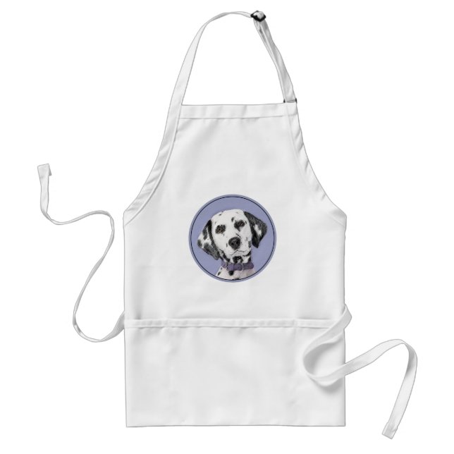 Dalmatisk målning - Cute Original Hund Art Förkläde (Framsidan)