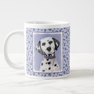 Dalmatisk målning - Cute Original Hund Art Jumbo Mugg