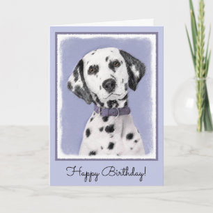Dalmatisk målning - Cute Original Hund Art Kort