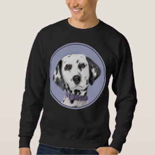 Dalmatisk målning - Cute Original Hund Art Lång Ärmad Tröja