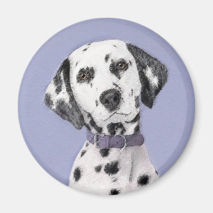 Dalmatisk målning - Cute Original Hund Art Magnet