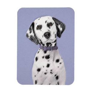 Dalmatisk målning - Cute Original Hund Art Magnet