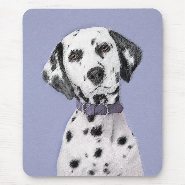 Dalmatisk målning - Cute Original Hund Art Musmatta (Framsidan)