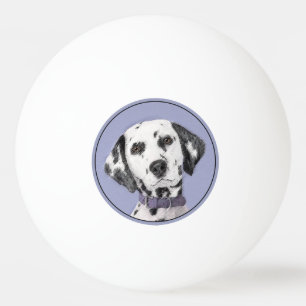 Dalmatisk målning - Cute Original Hund Art Pingisboll