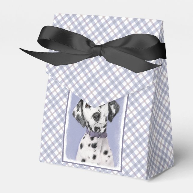 Dalmatisk målning - Cute Original Hund Art Presentaskar (Framsidan Sidan)