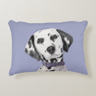 Dalmatisk målning - Cute Original Hund Art Prydnadskudde