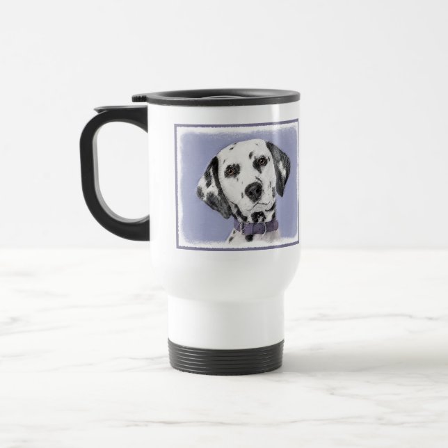 Dalmatisk målning - Cute Original Hund Art Resemugg (Vänster)