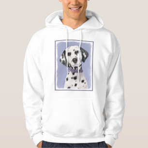 Dalmatisk målning - Cute Original Hund Art Sweatshirt Med Luva