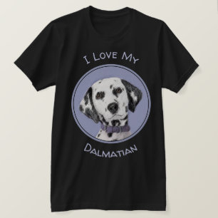 Dalmatisk målning - Cute Original Hund Art T Shirt
